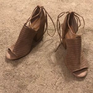 Women’s Open Toe and Ankle Wrap Around Heels